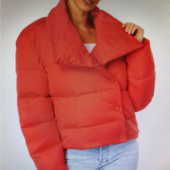 Avec Les Filles Envelope Collar Puffer Coat Water Resistant Mock Neck Large‎ NEW - Picture 11 of 14